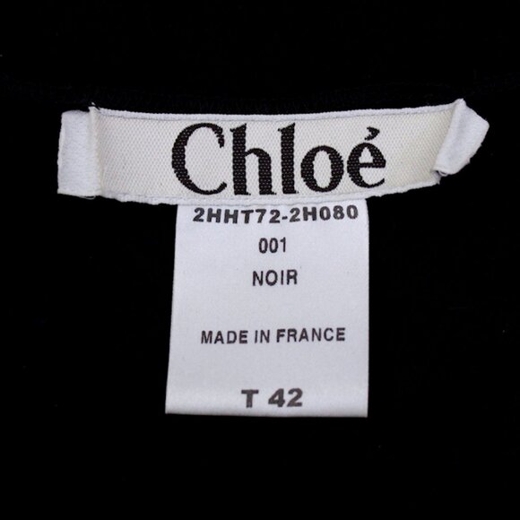 Vintage CHLOE x Phoebe Philo Beaded Art Deco Black Top Fall 2002 Runway - Picture 11 of 11